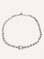 Collana a catena con dettaglio pavé – Collana Link Shine