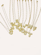 Collana lettera con zirconi – Letter Shine