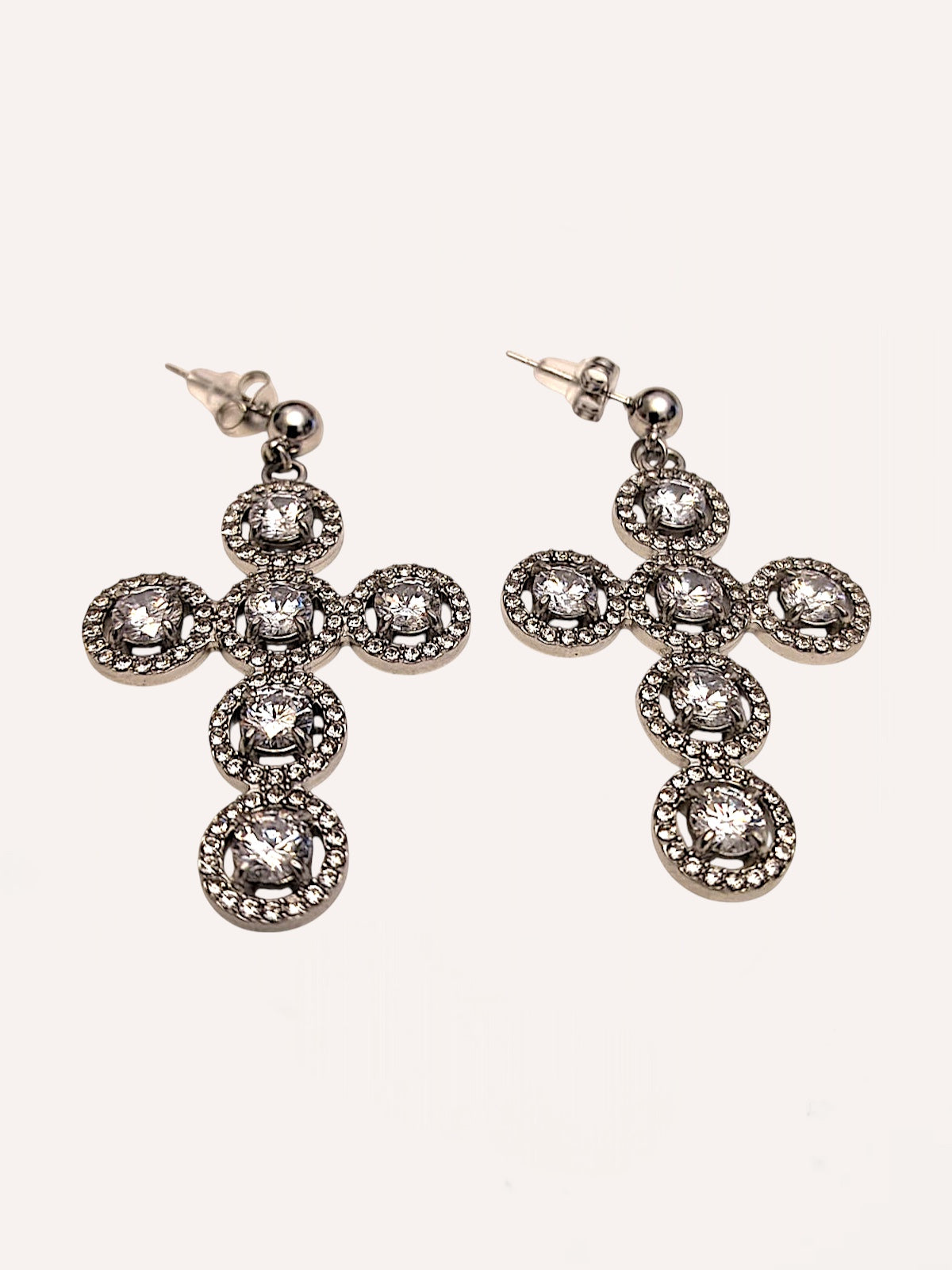 Orecchini a croce con cristalli – Orecchini Cross Shine