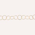 Bracciale dorato a cerchi intrecciati – Aria