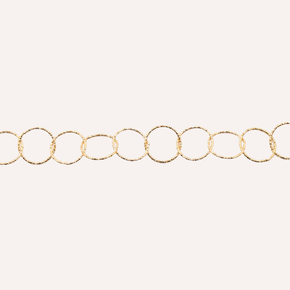 Bracciale dorato a cerchi intrecciati – Aria