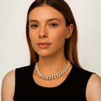 Collana a catena diamantata –  Collana Chain Luxe