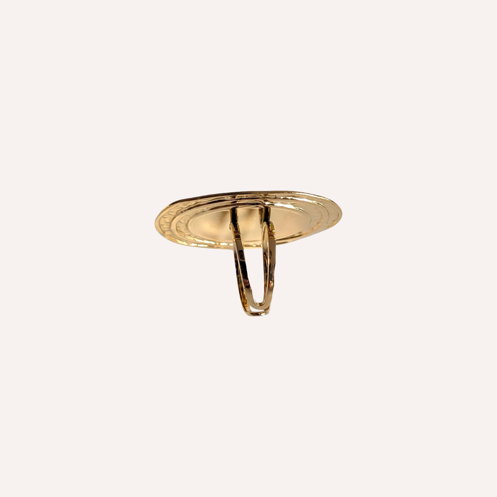Anello con pietra effetto cabochon – Vintage Gem