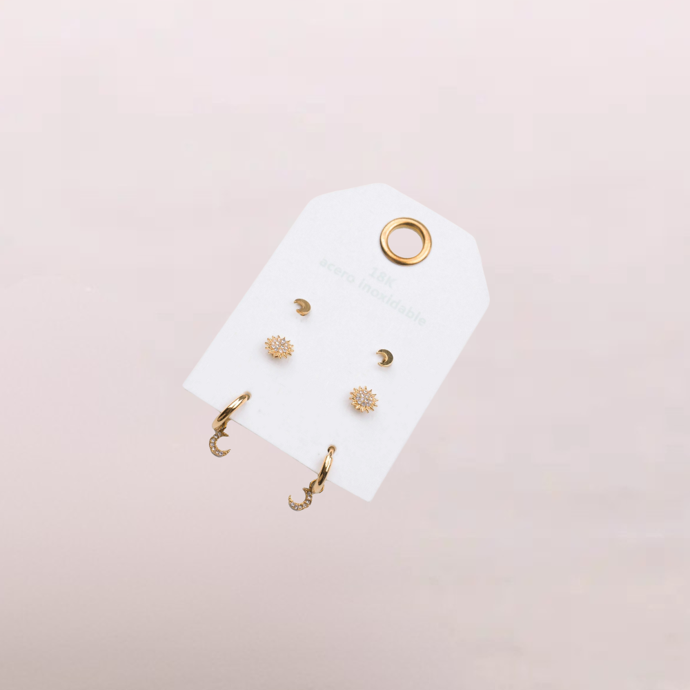 Set orecchini luna e stella – Aurora