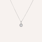 Collana con pendente tondo di zirconi colorati – Collana Zahra