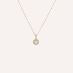 Collana con pendente tondo di zirconi colorati – Collana Zahra