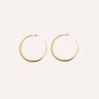 Orecchini a cerchio satinato – Big Loop