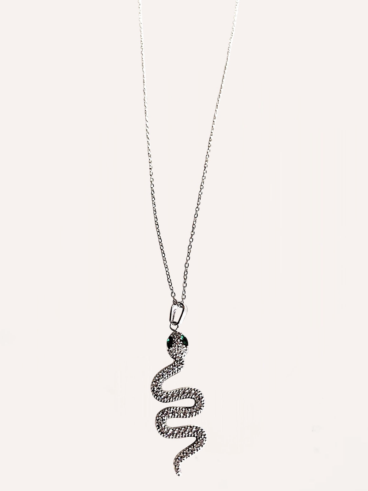 Collana con pendente a serpente impreziosito da cristalli – Collana Snake