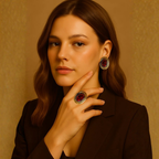 Anello con pietra effetto cabochon – Vintage Gem