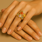 Anello multicolor dorato – Orione