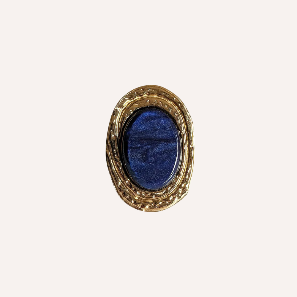 Anello con pietra effetto cabochon – Vintage Gem
