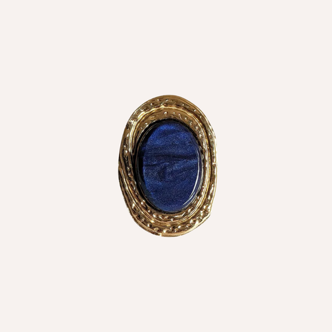 Anello con pietra effetto cabochon – Vintage Gem