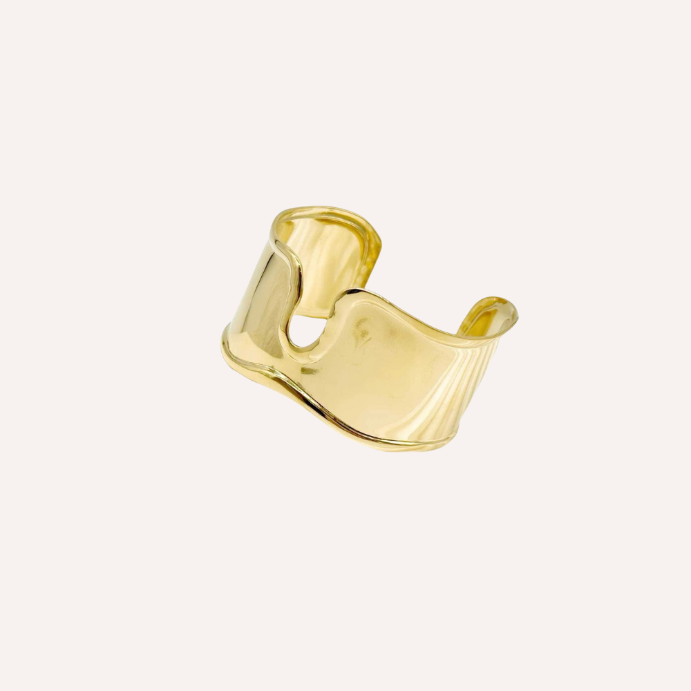 Bracciale rigido effetto fluido – Wave Cuff