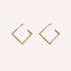 Orecchini geometrici quadrati – Rombo