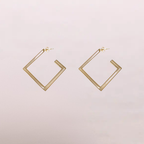Orecchini geometrici quadrati – Rombo