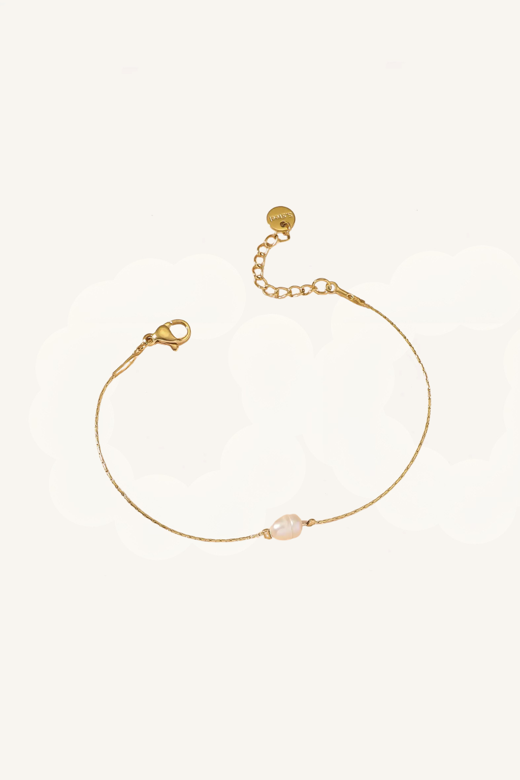 Set di bracciali dorati e perle – Set Luminosa