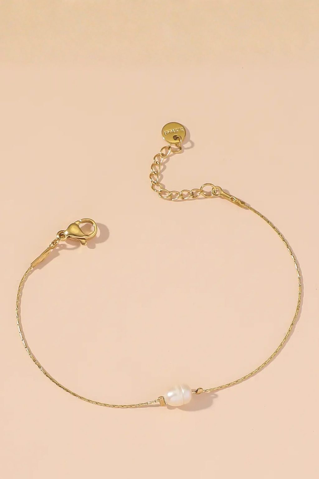 Set di bracciali dorati e perle – Set Luminosa