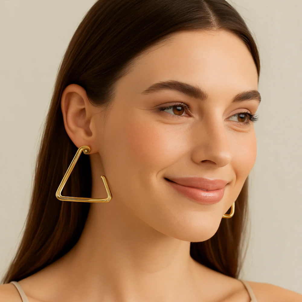 Orecchini geometrici triangolari – Triangolo