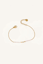 Set di bracciali dorati e perle – Set Luminosa