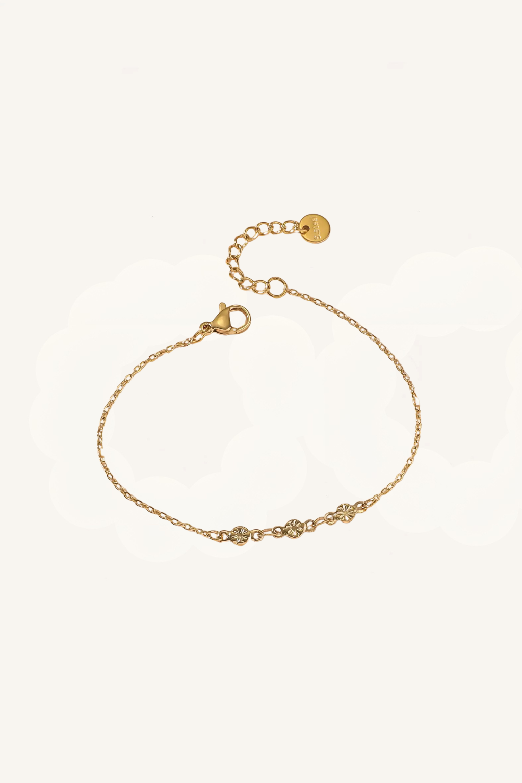 Set di bracciali dorati e perle – Set Luminosa