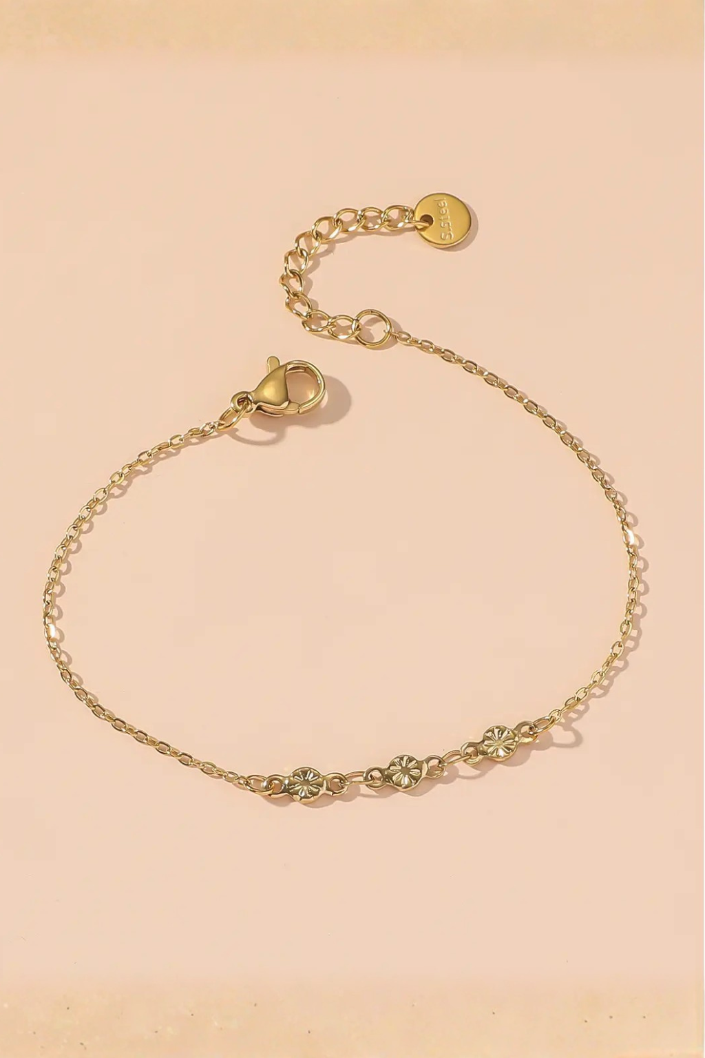 Set di bracciali dorati e perle – Set Luminosa