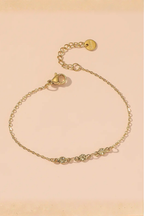 Set di bracciali dorati e perle – Set Luminosa