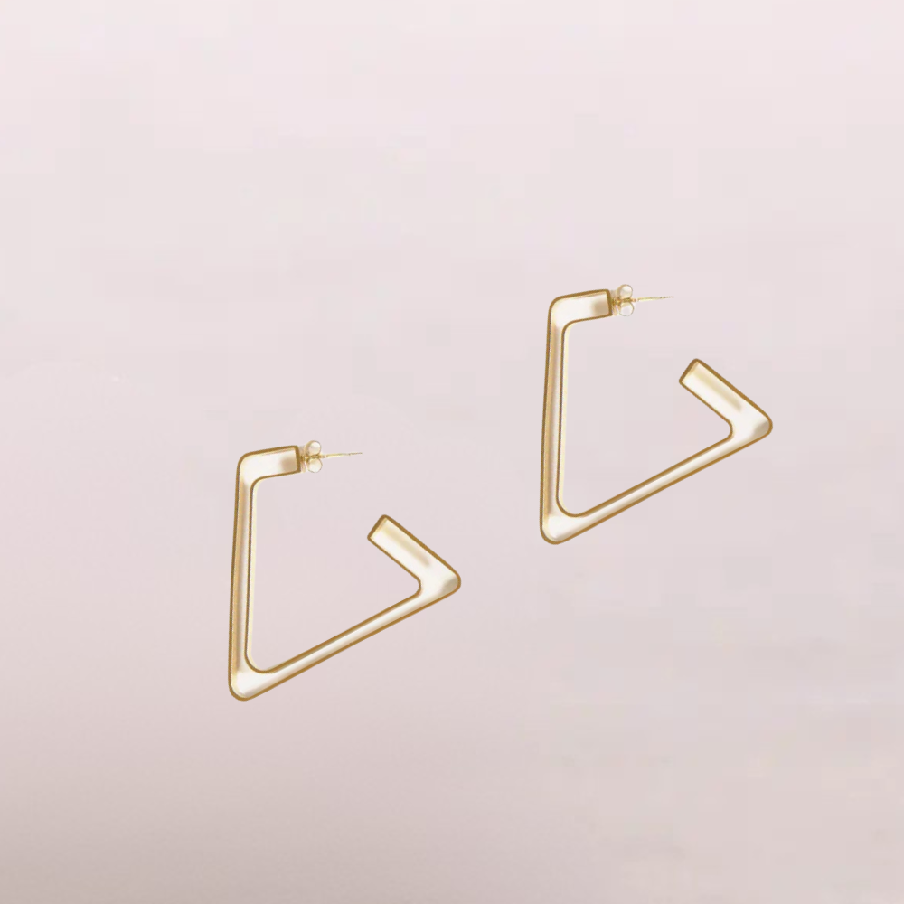 Orecchini geometrici triangolari – Triangolo