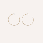 Orecchini a cerchio sottile intrecciato – Cerchio