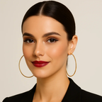 Orecchini a cerchio sottile intrecciato – Cerchio