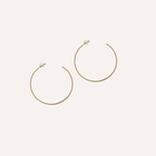 Orecchini a cerchio sottile intrecciato – Cerchio