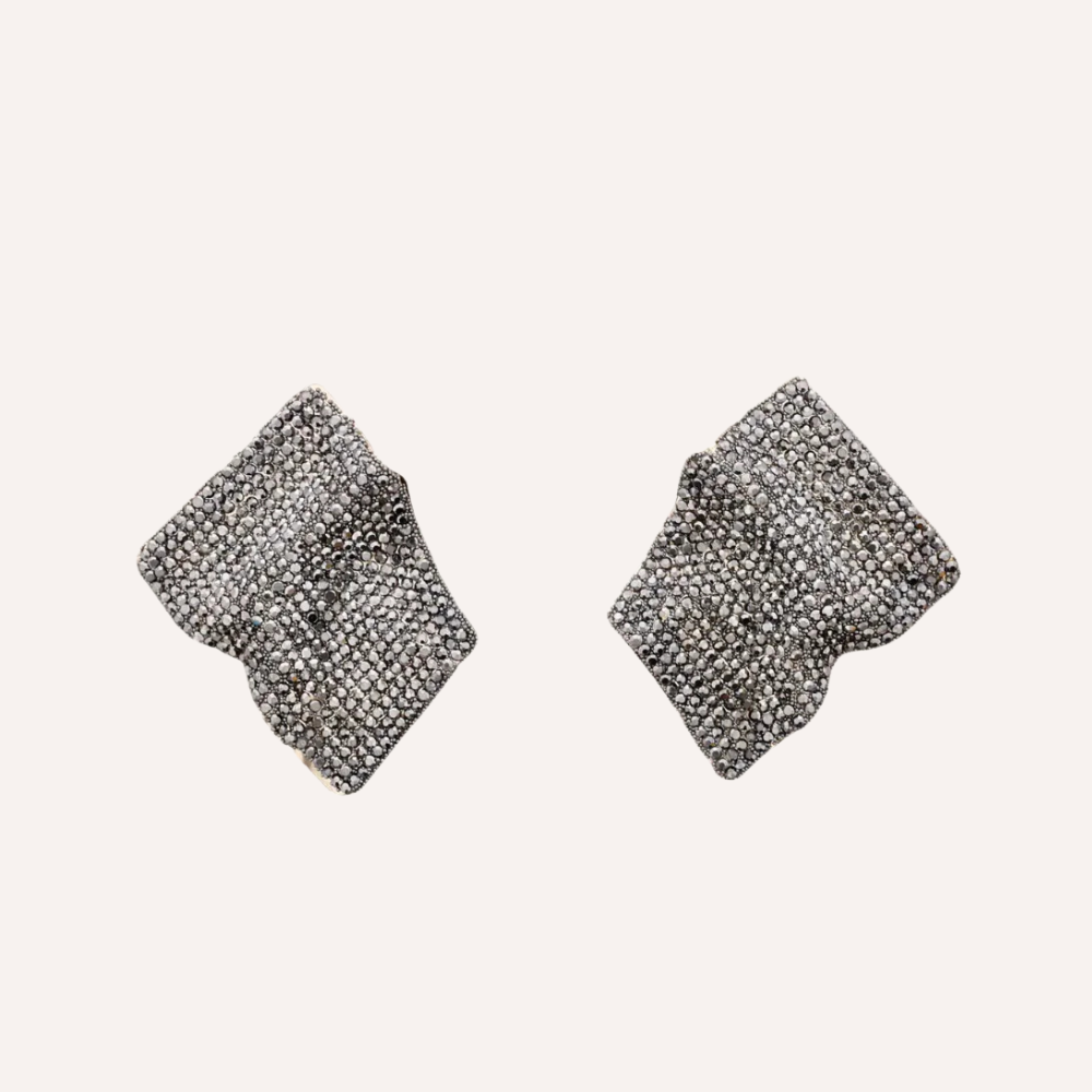 Orecchini con effetto drappeggiato di cristalli – Orecchini Spark