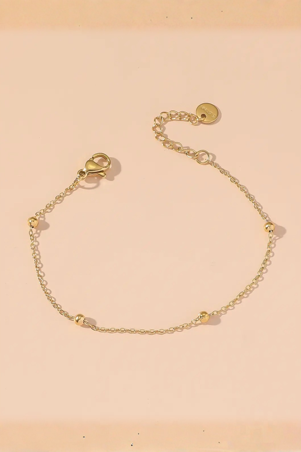 Set di bracciali dorati con ciondoli verdi – Set Lucky Charm