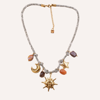 Collana con charms sole, luna e stelle – Astral