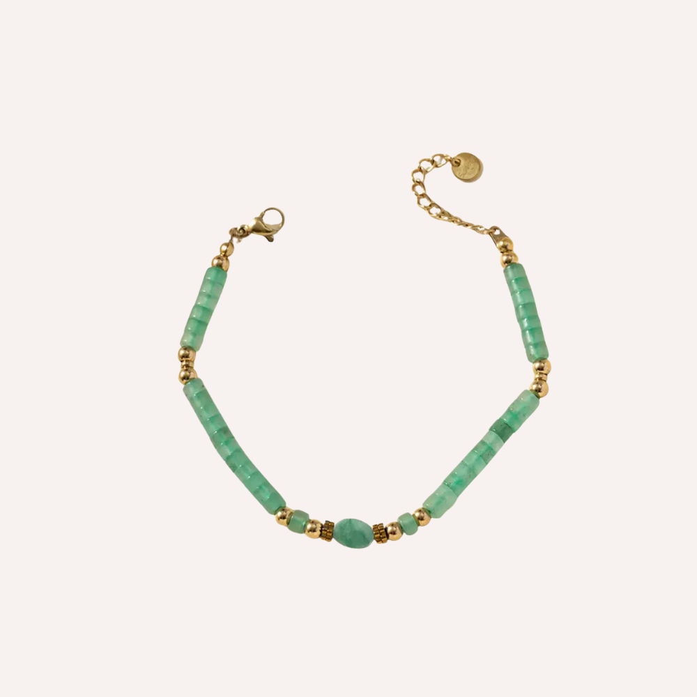 Bracciale con perline verdi – Bracciale Jade