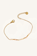 Set di bracciali dorati con perline – Set Golden Light