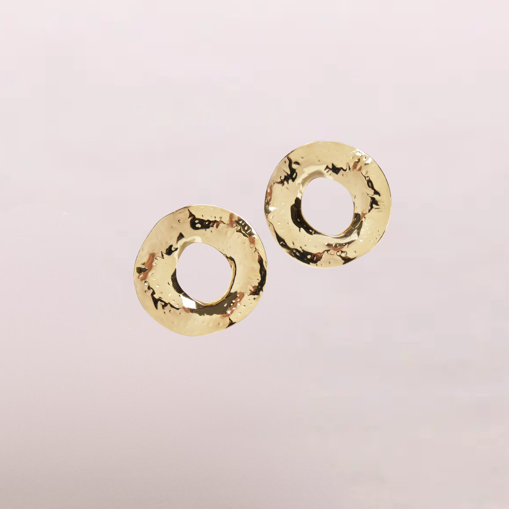 Orecchini tondi martellati – Eos