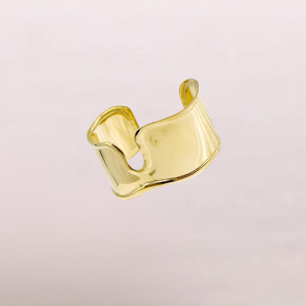 Bracciale rigido effetto fluido – Wave Cuff