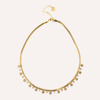 Collana dorata con pendenti e punti luce - Ninfa