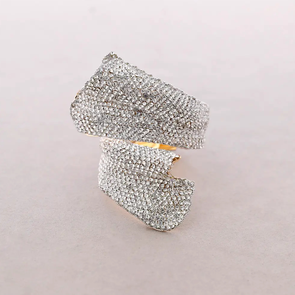 Bracciale con cristalli effetto drappeggio – Bracciale Spark