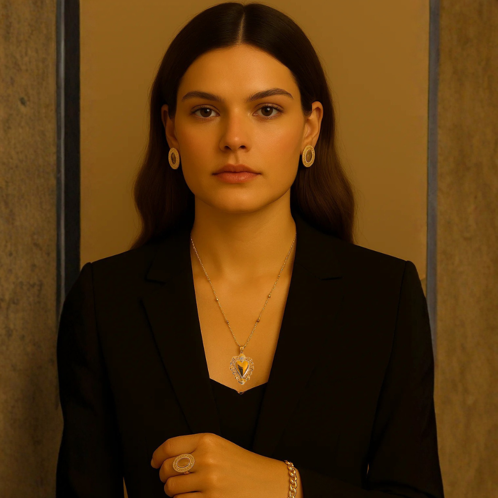 Collana con pendente cuore sacro traforato – Collana Sacred Heart