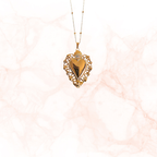 Collana con pendente cuore sacro traforato – Collana Sacred Heart