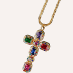 Collana con croce multicolor – Diva