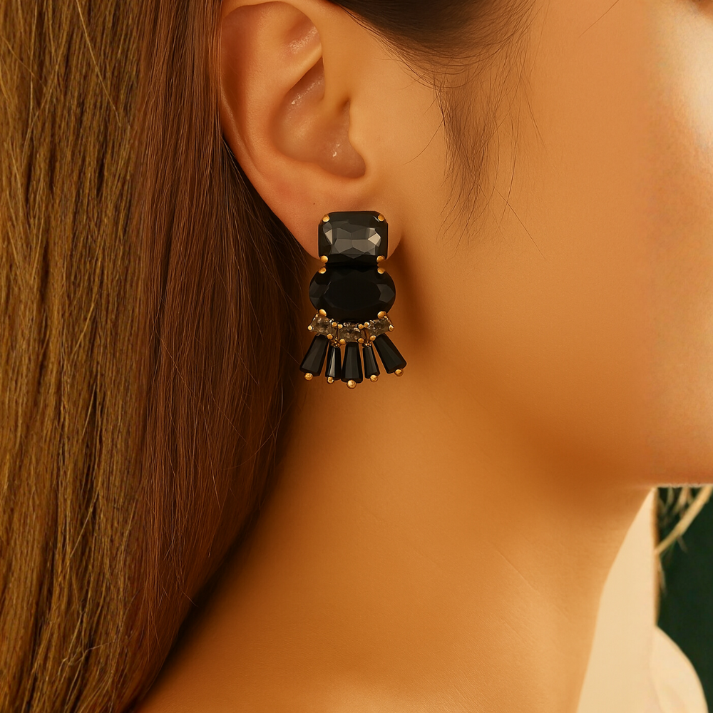 Orecchini con cristalli – Orecchini Vintage