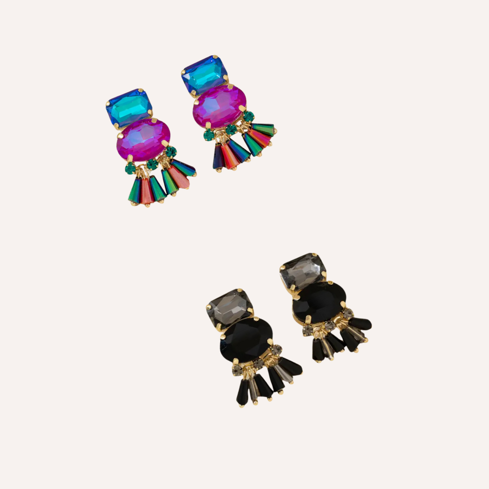 Orecchini con cristalli – Orecchini Vintage