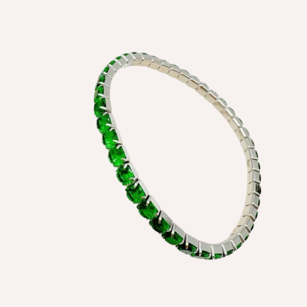 Bracciali tennis con zirconi colorati grandi – Tennis Luxe