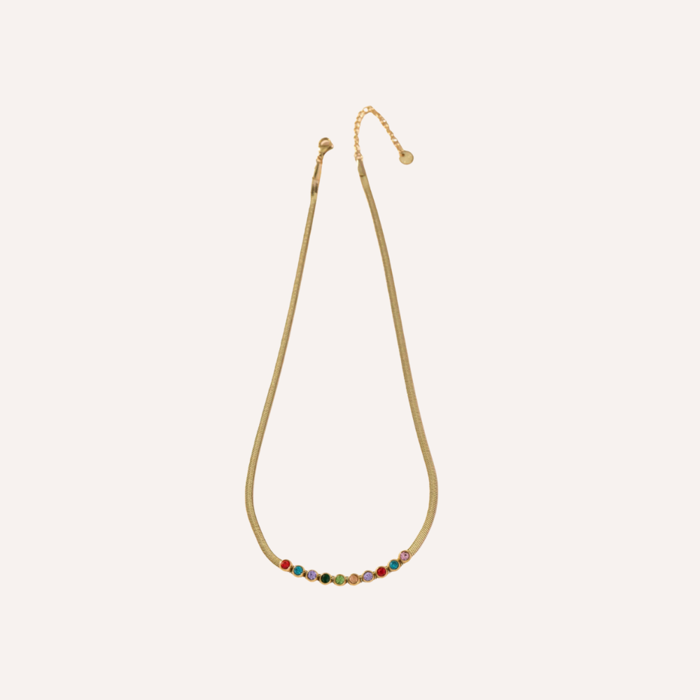 Collana con cristalli colorati – Collana Iris