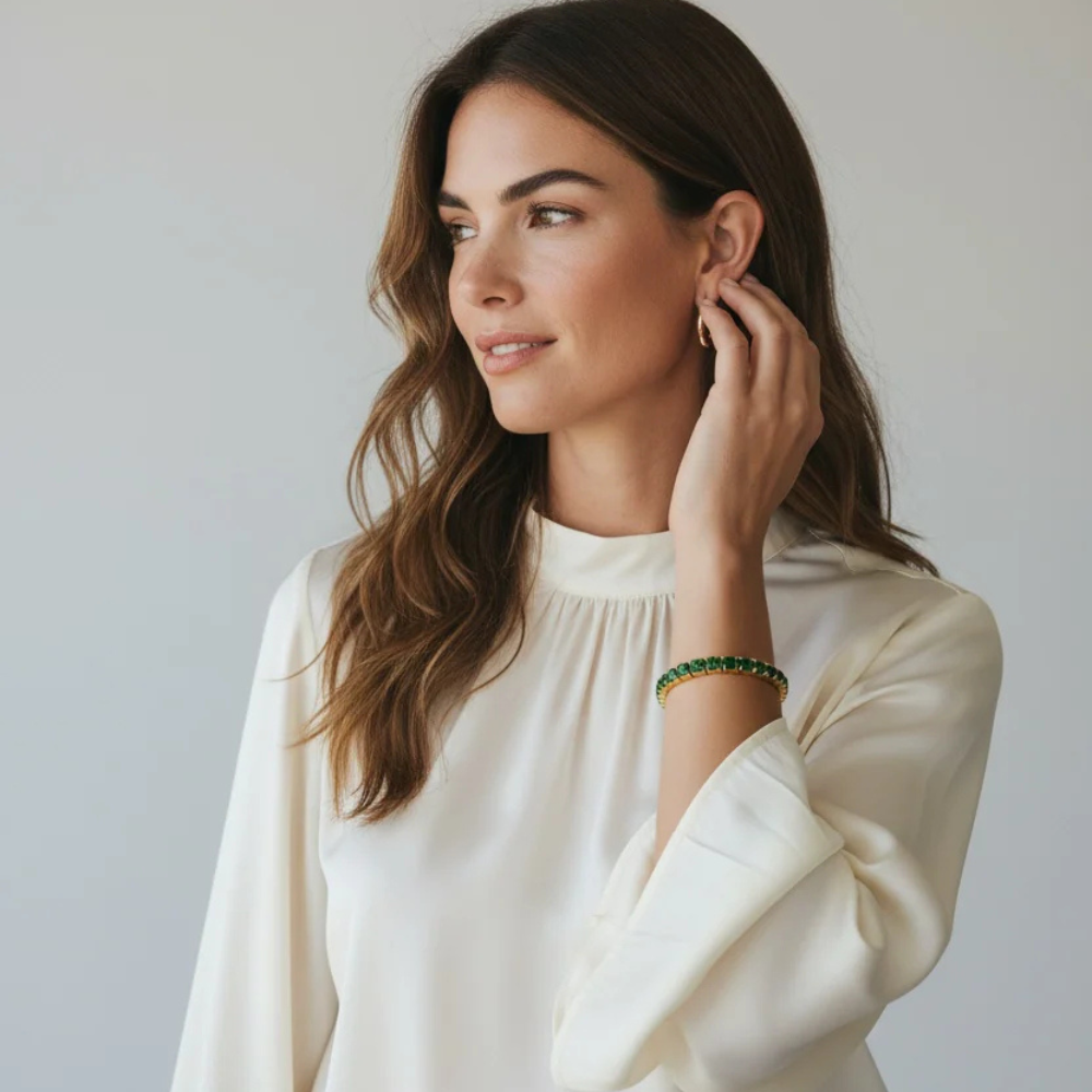Bracciali tennis con zirconi colorati grandi – Tennis Luxe