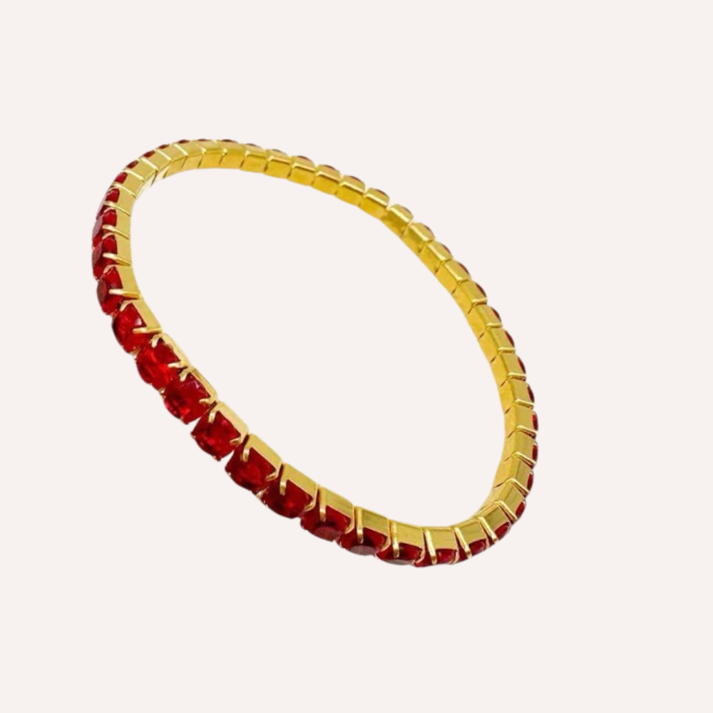 Bracciali tennis con zirconi colorati grandi – Tennis Luxe