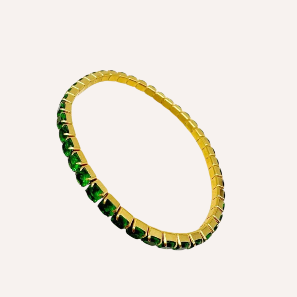 Bracciali tennis con zirconi colorati grandi – Tennis Luxe