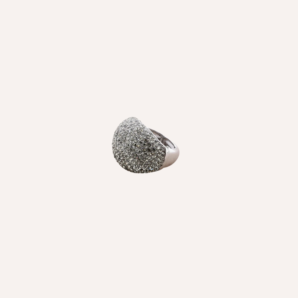 Anello con pavé di cristalli – Anello Moonlight